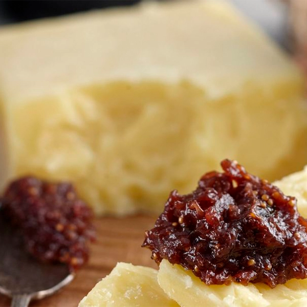 Ploughman’s Cheese Platter with Fig Chutney